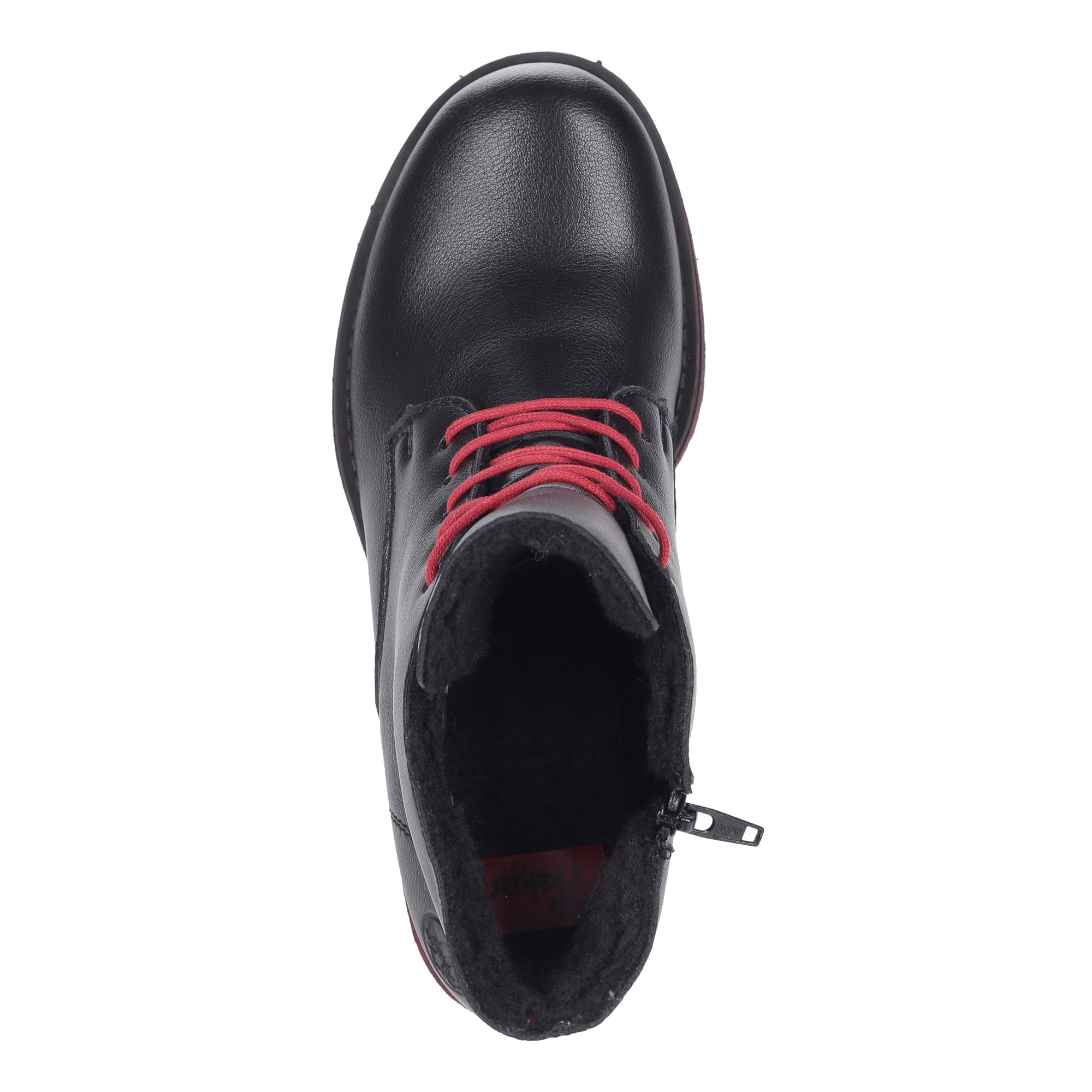 Черные ботинки из экокожи Rieker, размер 37, цвет черный - фото 4