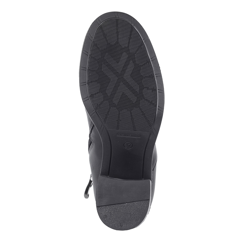 Черные ботинки из кожи на каблуке Respect, размер 40, цвет черный - фото 5
