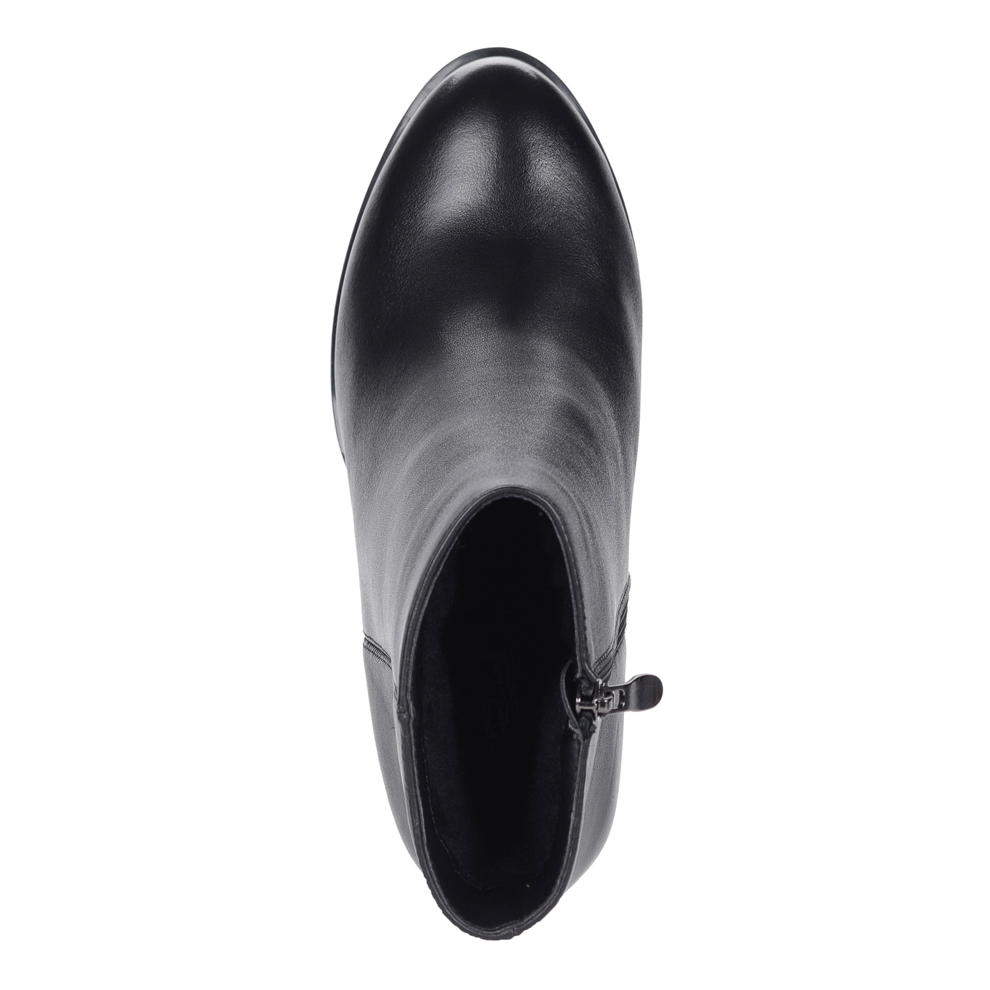 Черные ботильоны из кожи на каблуке Respect, размер 38, цвет черный - фото 4