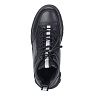 Черные кожаные ботинки на массивной подошве