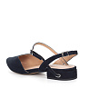 Синие открытые туфли из велюра CorsoComo