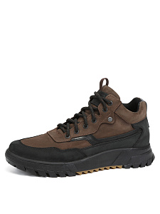 Коричневые ботинки из кожи