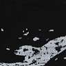 Носки средней длины, чёрные с далматинцем, р. 36-38