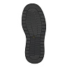 Черные ботинки на молнии из кожи на подкладке из натуральной шерсти на плоской утолщенной подошве