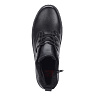 Черные ботинки из экокожи на шнуровке