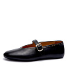 Черные балетки из гладкой кожи CorsoComo