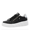 Черные кеды из кожи и экокожи Rieker Sport