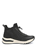 Черные зимние кроссовки из искусственной кожи Rieker