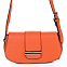 Оранжевая сумка сэдл из экокожи