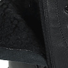 Черные высокие кеды из кожи на подкладке из натуральной шерсти на утолщенной подошве