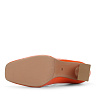 Оранжевые туфли лодочки из лаковой кожи
