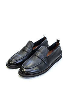 Черные полуботинки из кожи