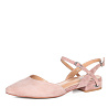 Розовые открытые туфли из велюра CorsoComo