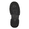 Черные спортивные ботинки из кожи на подкладке из текстиля на утолщенной тракторной подошве
