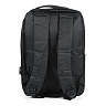 Черный рюкзак из текстиля с наружными карманами на застежке-молнии