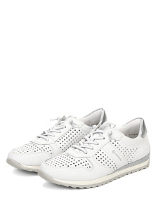 Белые кроссовки из кожи