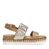 Сандалии в золотом цвете из экокожи Nine West