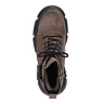 светло коричневые ботинки из велюра на подкладке из натуральной шерсти и утолшенной подошве