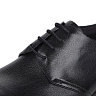 Черные полуботинки из кожи на шнуровке