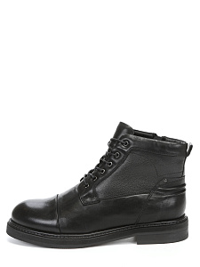 Черные ботинки из кожи