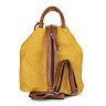 Желтый рюкзак из экокожи