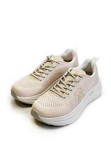 Бежевые кроссовки из текстиля