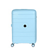 Голубой чемодан из полипропилена