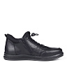 Черные кроссовки из комбинированных материалов