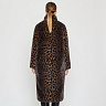 Пальто леопардовое из эко-меха