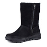 Черные полусапоги из нубука на шерсти BURGERSCHUHE