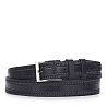 Черный кожаный ремень Black Tortoise