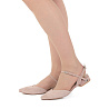 Розовые открытые туфли из велюра CorsoComo