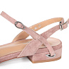 Розовые открытые туфли из велюра CorsoComo