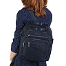 Синий рюкзак из текстиля