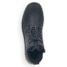 Черные ботинки на шнуровке из экокожи на подкладке из шерсти спортивной подошве