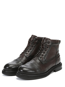 Коричневые ботинки из кожи