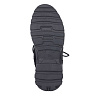 Черные велюровые ботинки на массивной подошве