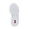 Серо-белые кроссовки из комбинированных материалов