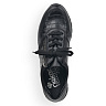 Черные туфли из комбинированных материалов на подкладке из микрофибры