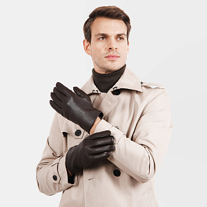Размер 9, кожаные коричневые перчатки