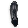 Черные высокие ботинки из кожи на подкладке из текстиля