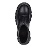 Черные ботинки милитари из натуральной кожи на подкладке из текстиля с рифленой подошвой