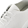 Белые кроссовки из перфорированной кожи без подкладки