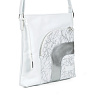 Белая сумка-мешок из экокожи