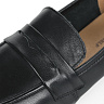 Черные пенни-лоферы из кожи без подкладки на венском каблуке