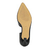 Черные туфли лодочки с фигурным вырезом из кожи с тиснением под рептилию на подкладке из натуральной кожи на талированном каблуке