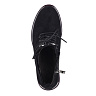 Черные ботинки из велюра на шнуровке
