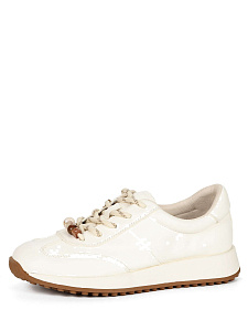 Белые кроссовки из кожи