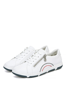 Белые кеды из кожи