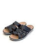Синие шлепанцы из кожи Rieker